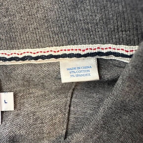 Southern Tide Large Trim Fit Charcoal Gray Short Sleeve Polo Shirt - Picture 4 of 5